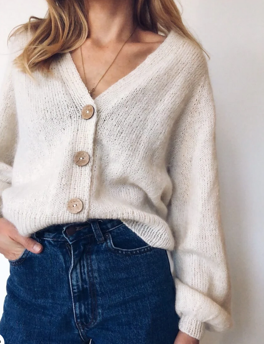 Ballon Cardigan Anleitung - PetiteKnit