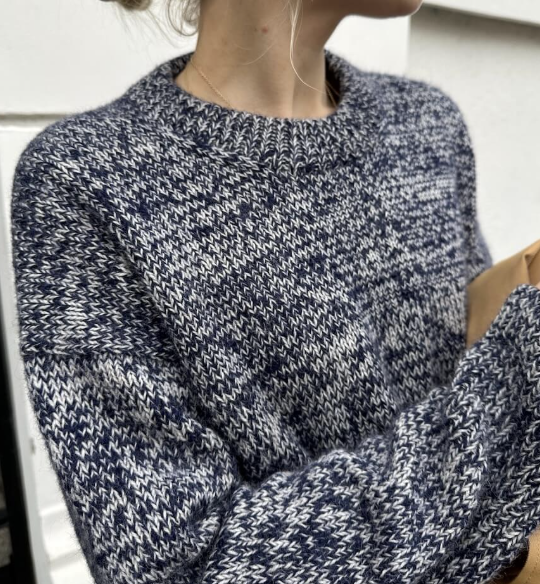 Melange Sweater Anleitung - PetiteKnit