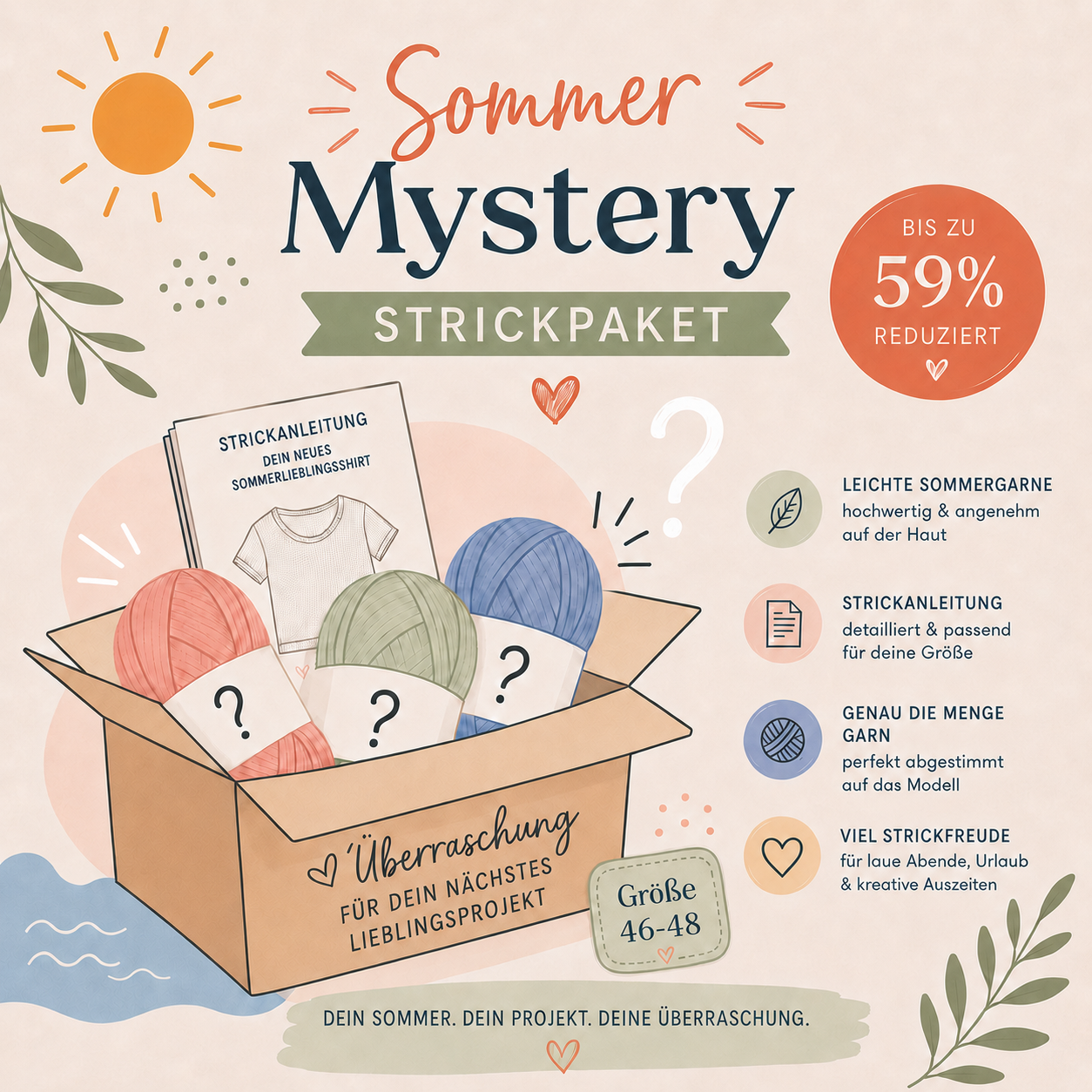 Sommer Mystery Modellpaket Größe 46/48