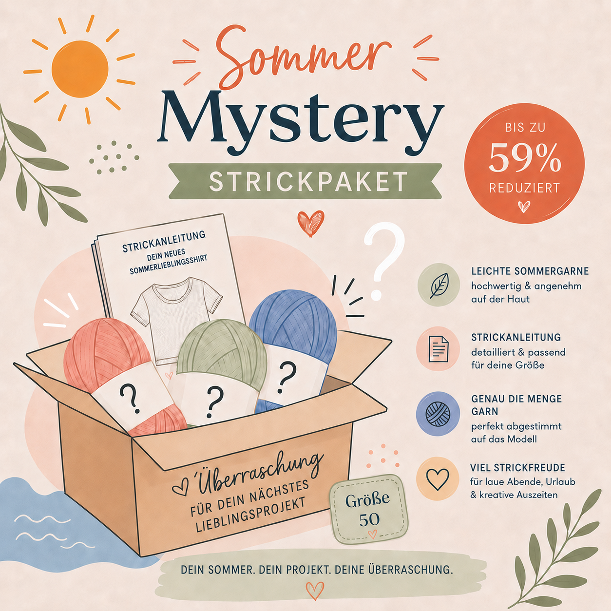 Sommer Mystery Modellpaket Größe 50