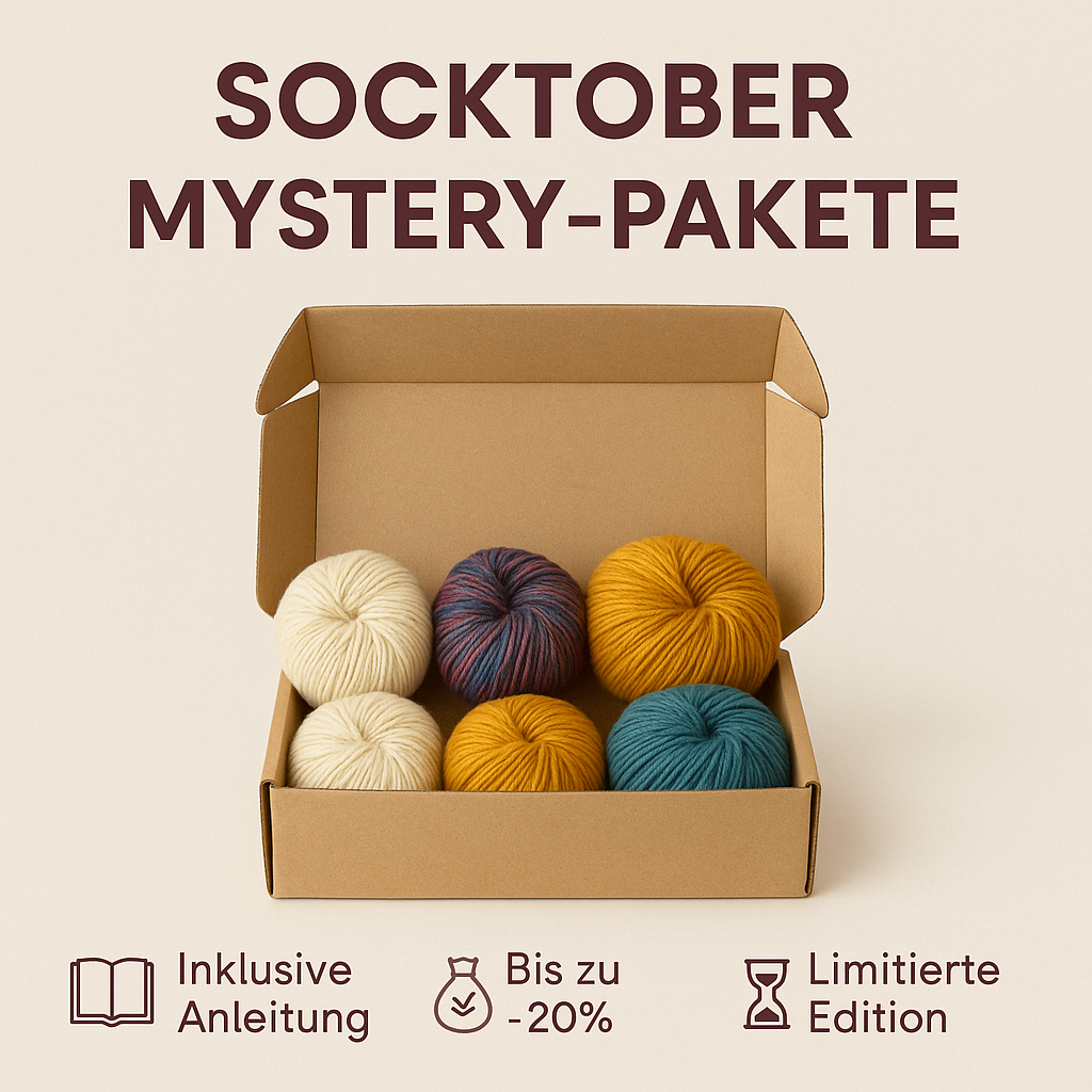 Socktober Mystery Paket - 4 Knäuel, 1 Überraschung 🧦