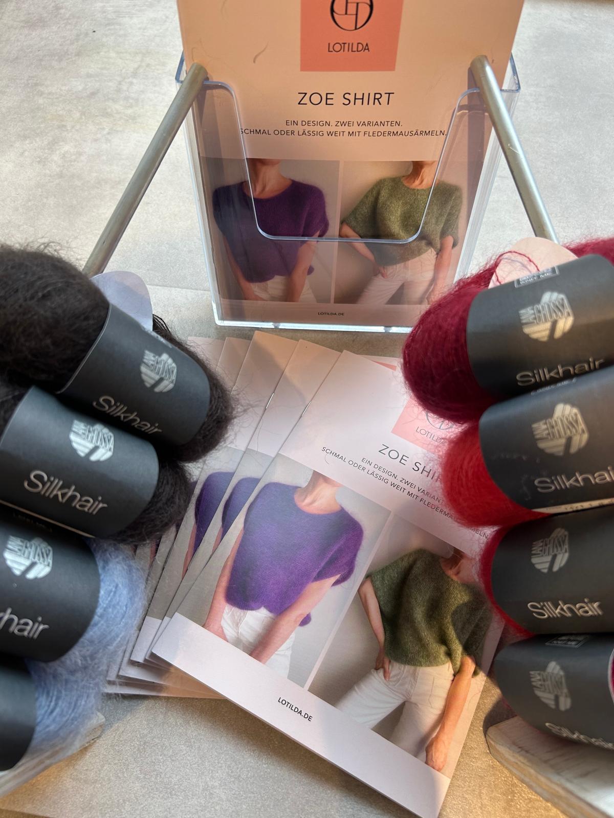 Zoe Shirt Strickpaket - Silkhair doppelfädig