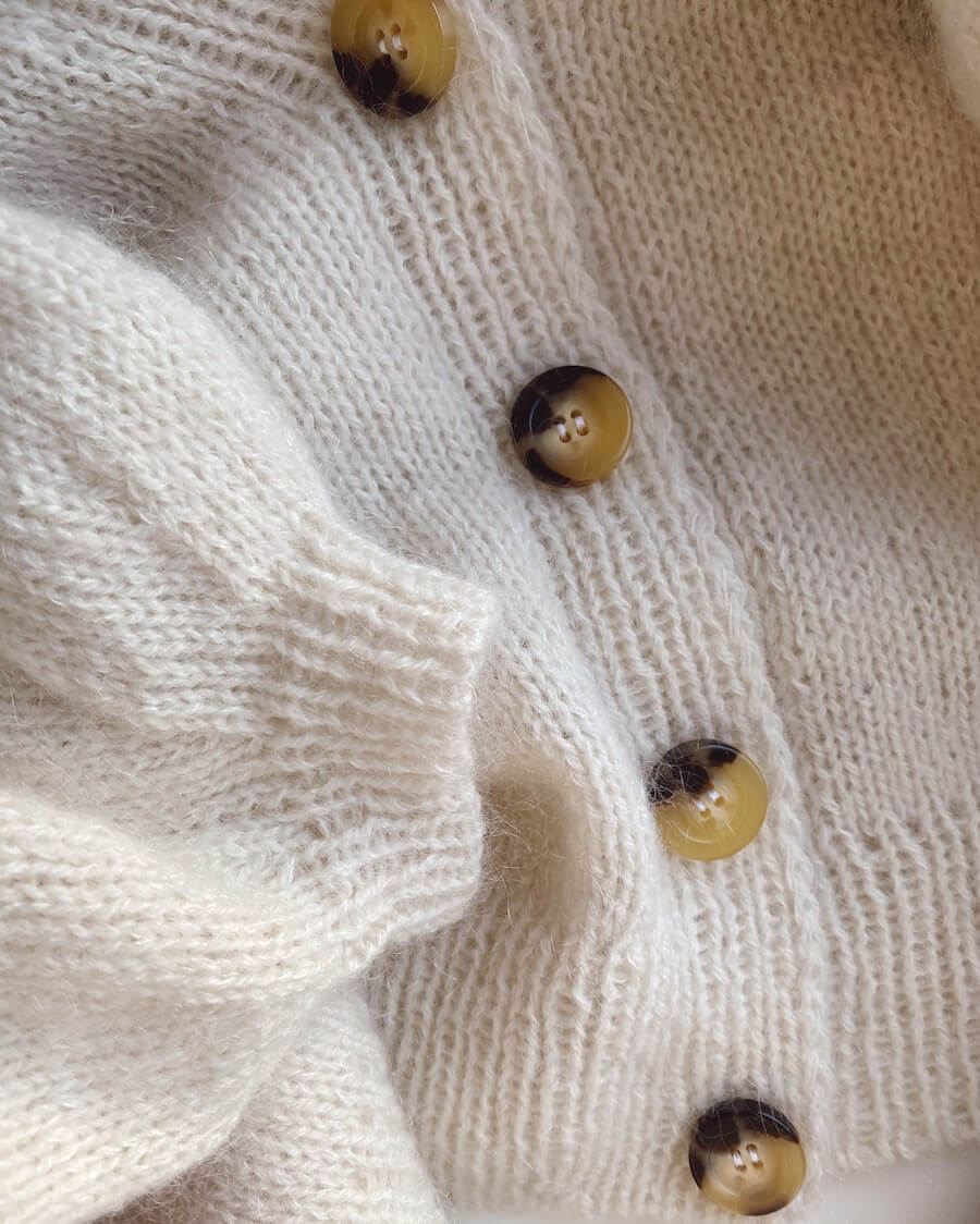 Ballon Cardigan Strickpaket - Silkhair doppelfädig