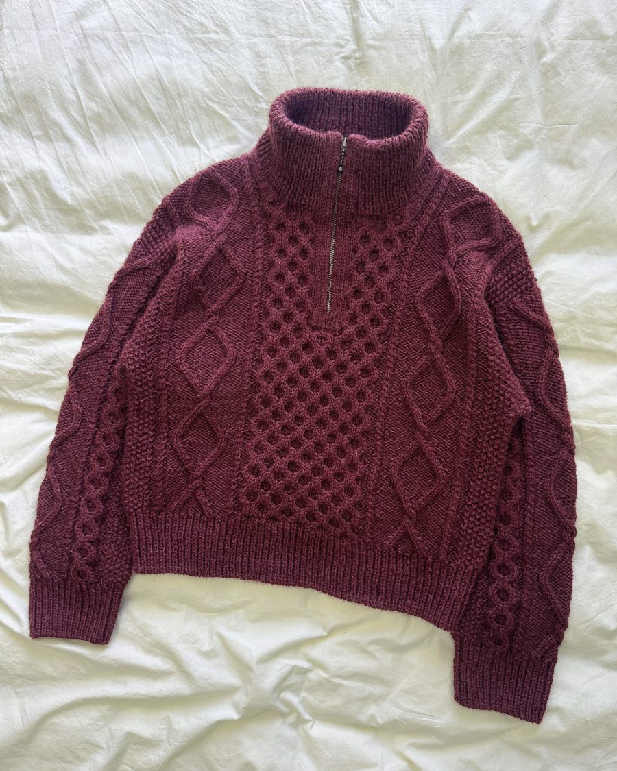 Dagmar Zipper Sweater Anleitung - PetiteKnit