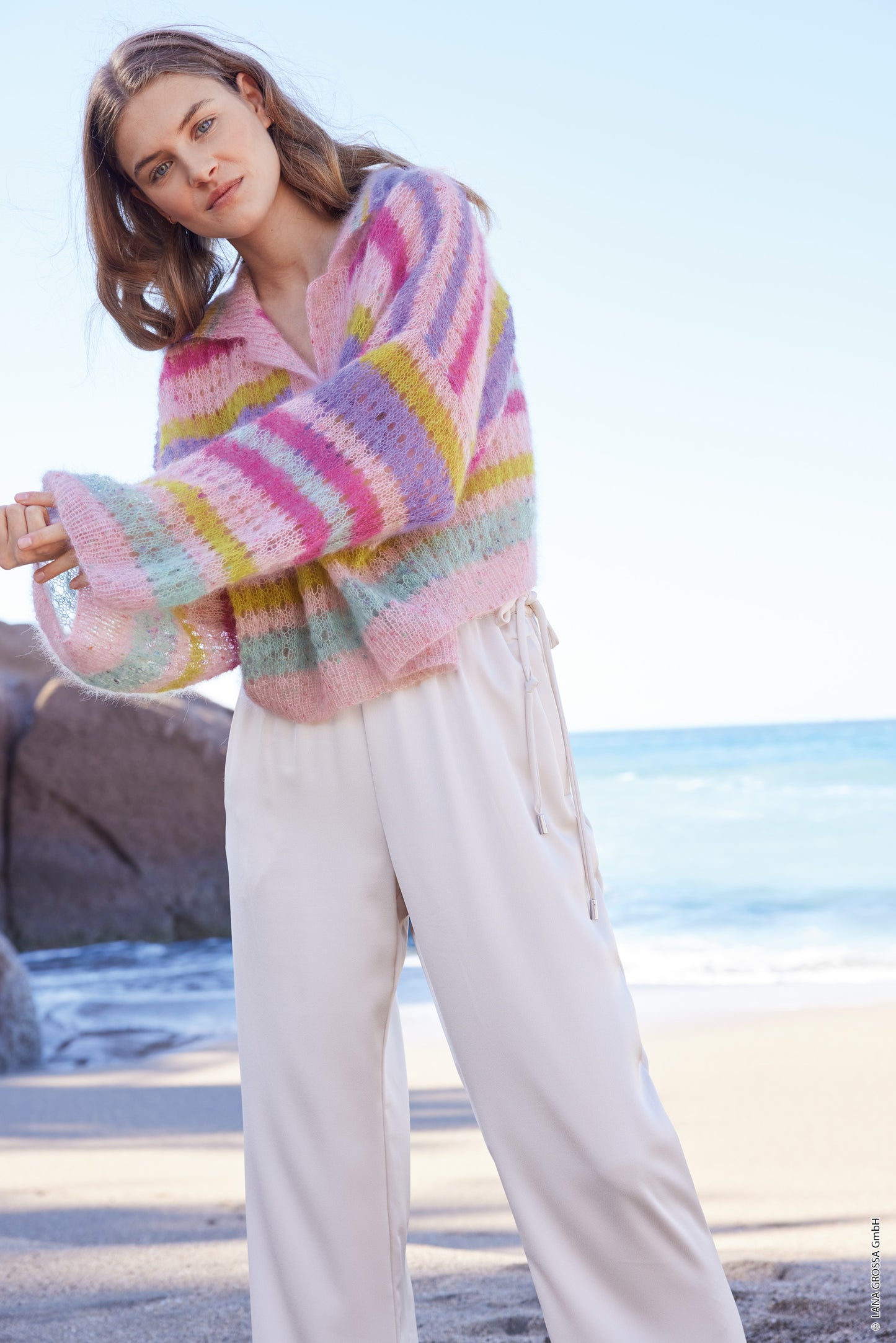 Pullover Natural Superkid Tweed Originalfarben (Journal 69)