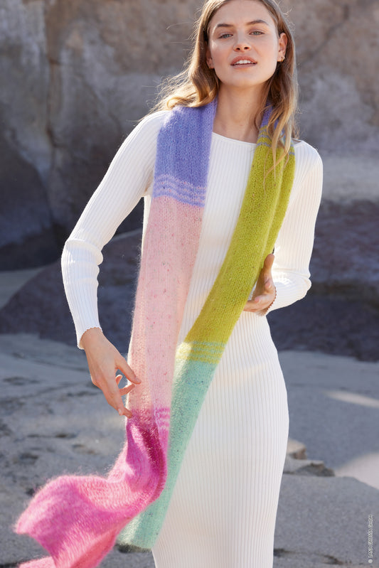 Schal Natural Superkid Tweed Originalfarbe (Journal 69)