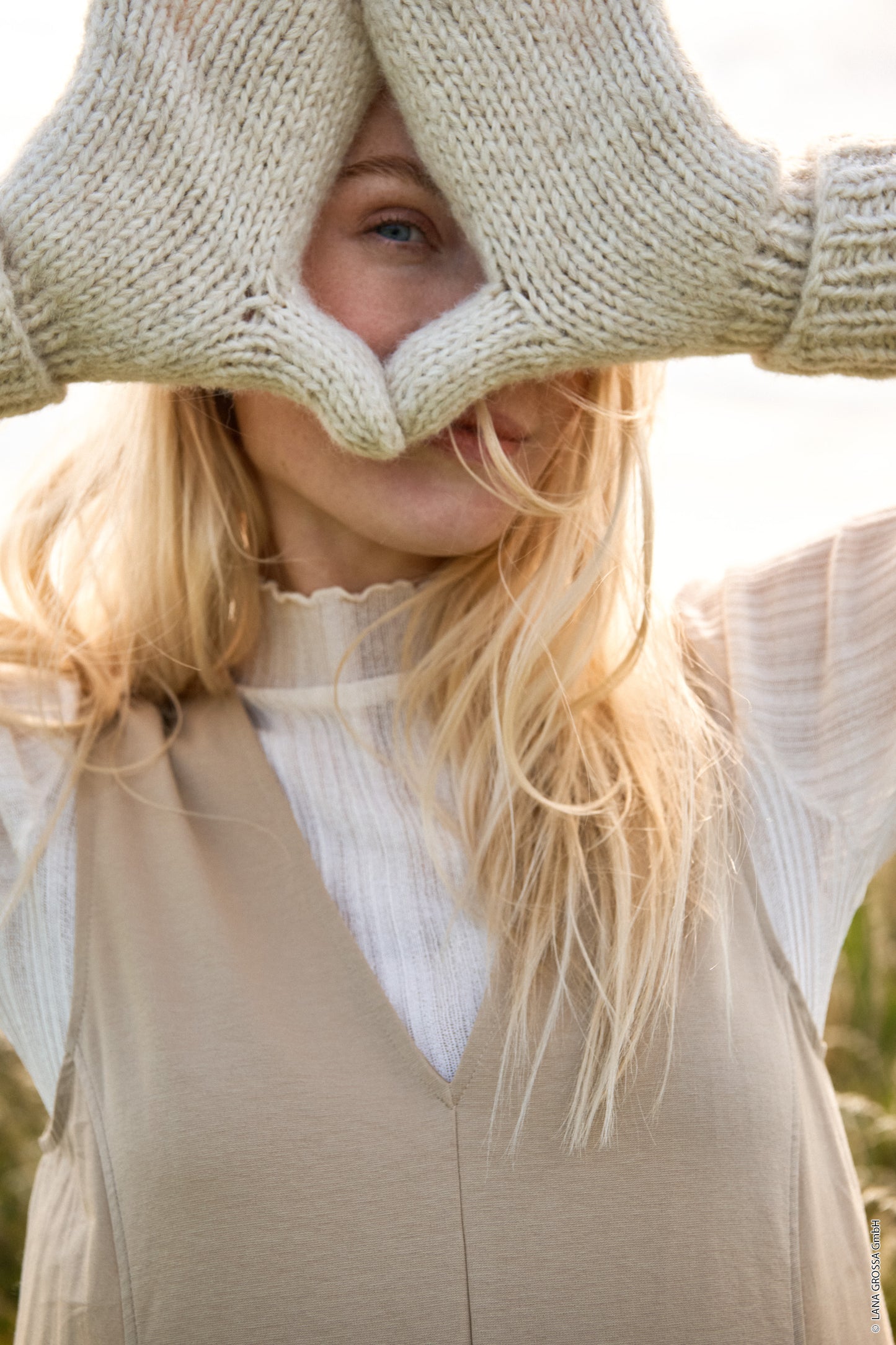 Fäustlinge Natural Alpaca Pelo