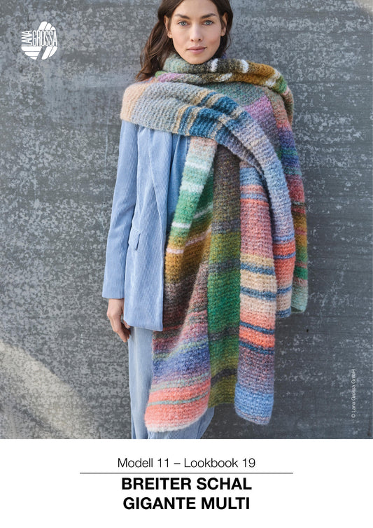 Breiter Schal Gigante Multi (Lookbook 19)