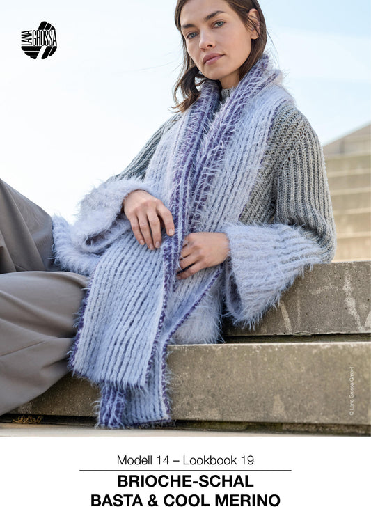 Brioche-Schal Basta & Cool Merino (Lookbook 19)