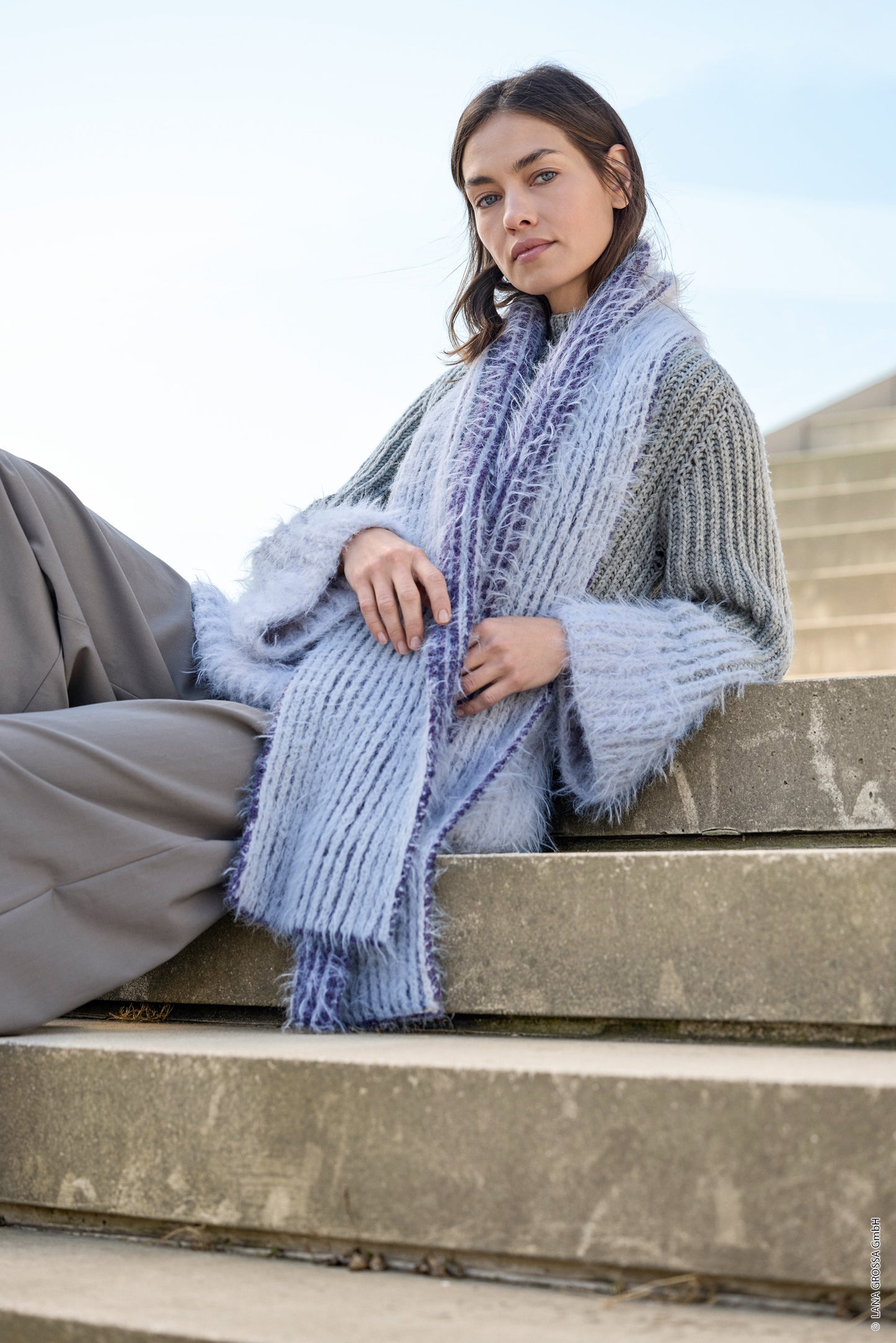 Brioche-Schal Basta & Cool Merino (Lookbook 19)