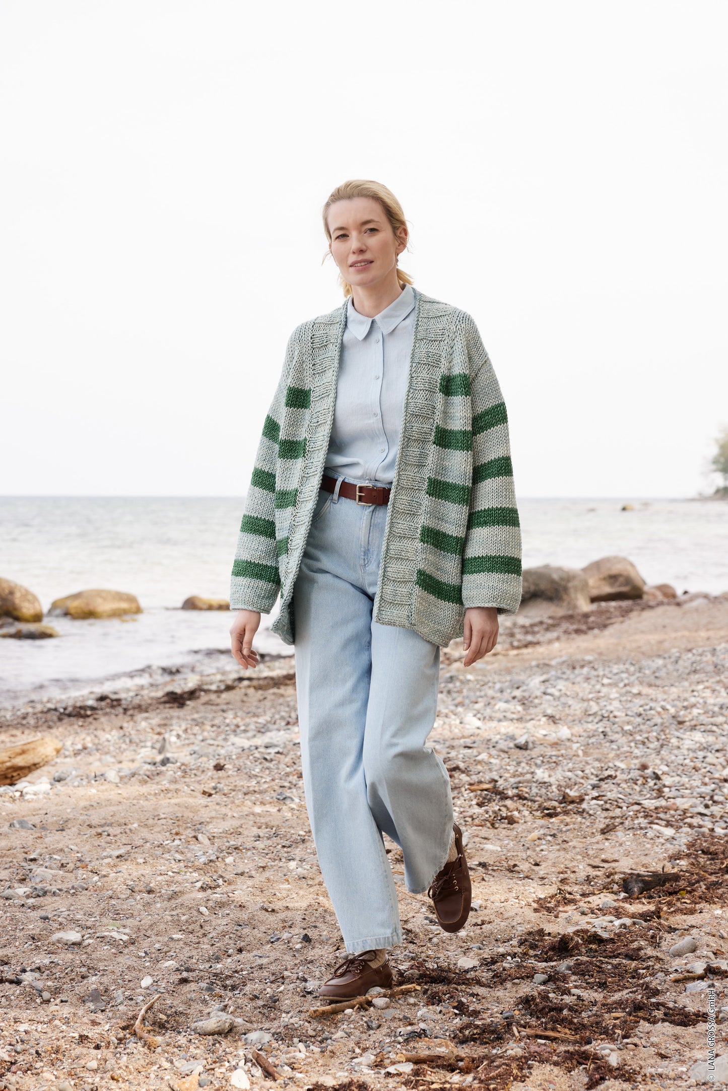 Top Down Streifenjacke - Vintage Superchunky (Merino Edition 04)