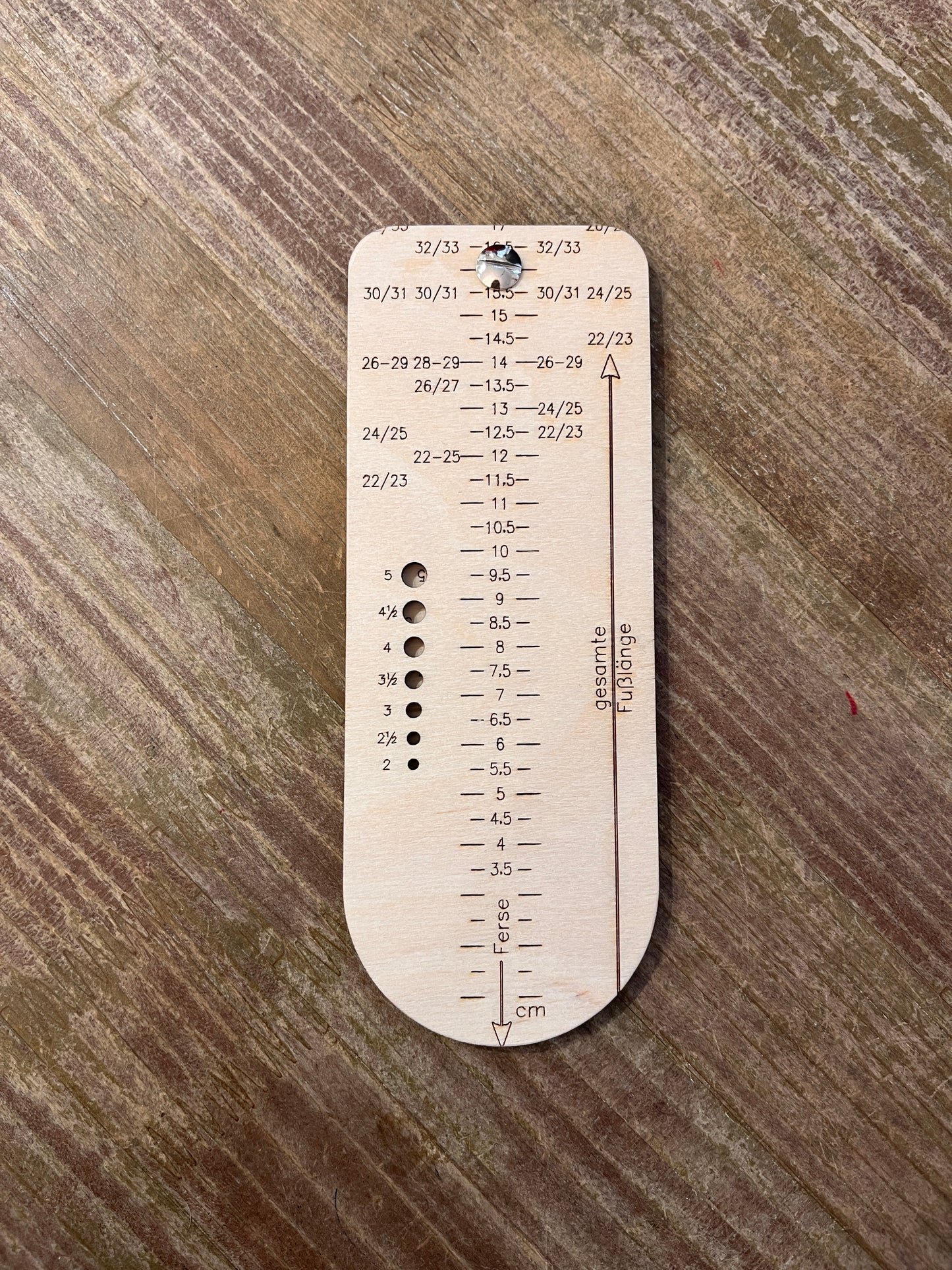 Sockenlineal klappbar