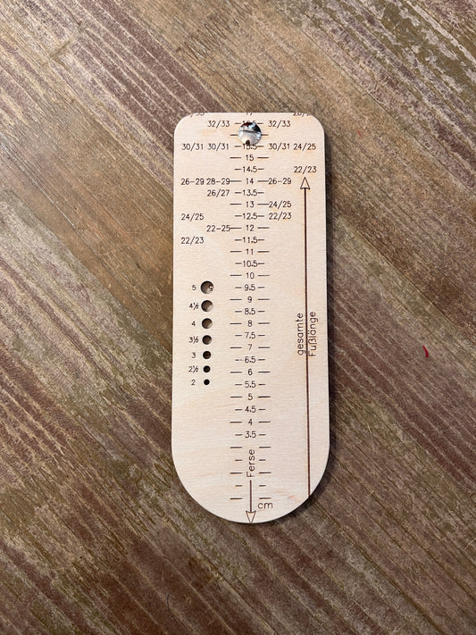 Sockenlineal klappbar