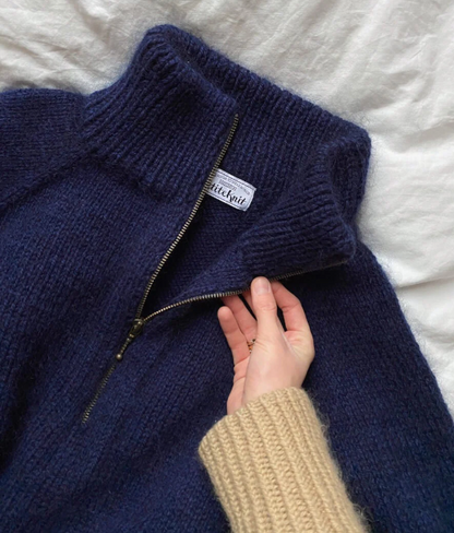 Zipper Sweater Man Anleitung - PetiteKnit