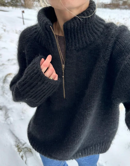 Zipper Sweater Anleitung - PetiteKnit