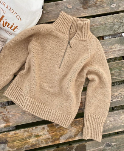 Zipper Sweater Anleitung - PetiteKnit