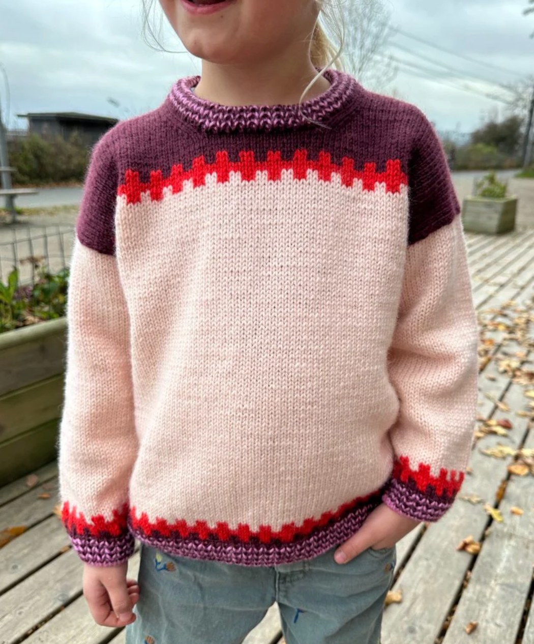 Cross Sweater Junior - PetiteKnit