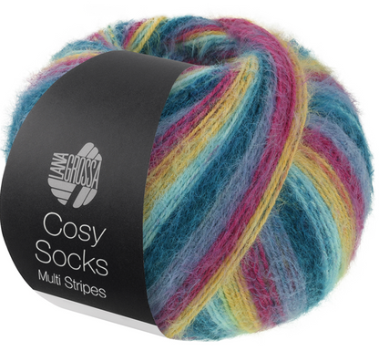 Cosy Socks Multi Stripes