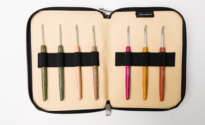 Häkelnadel Set Design Holz groß