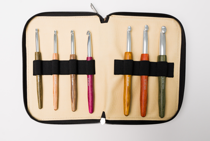 Häkelnadel Set Design Holz groß