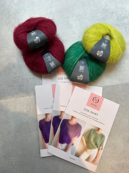 Zoe Shirt Strickpaket - Silkhair doppelfädig