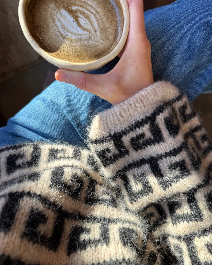 Athene Sweater Strickpaket - Natural Alpaca Pelo