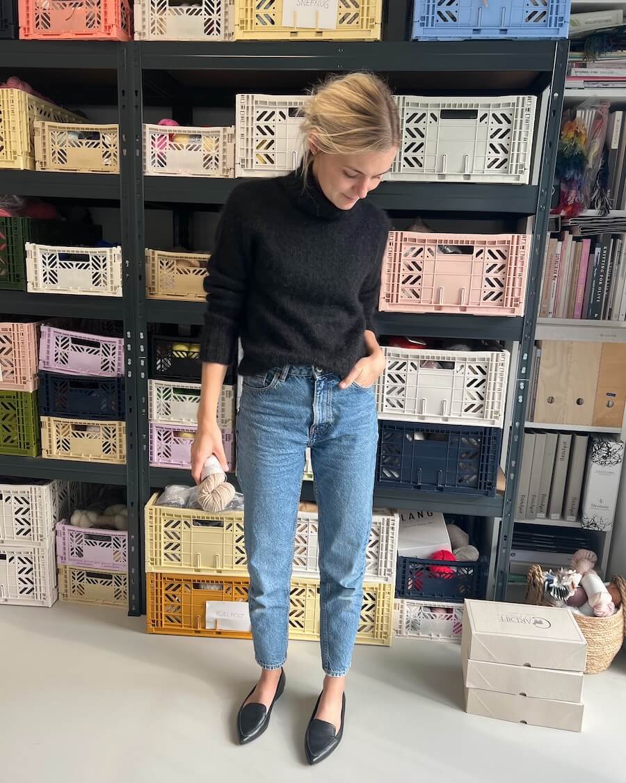 Caramel Sweater Strickpaket - Ecopuno und Silkhair