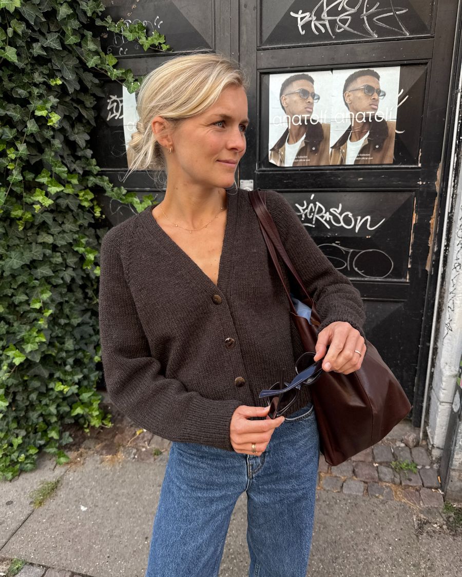 Champagner Cardigan Strickpaket - Cool Wool Big und Silkhair