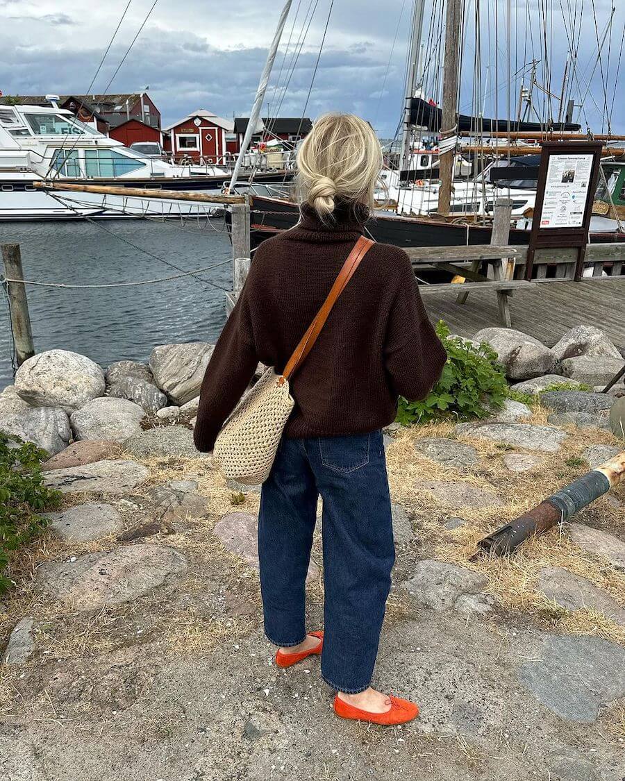 Chestnut Sweater Strickpaket - Alta Moda Alpaca