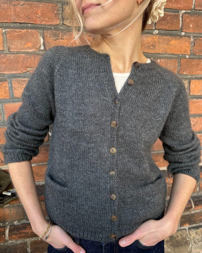 Copenhagen Cardigan Strickpaket - Cool Wool und Silkhair