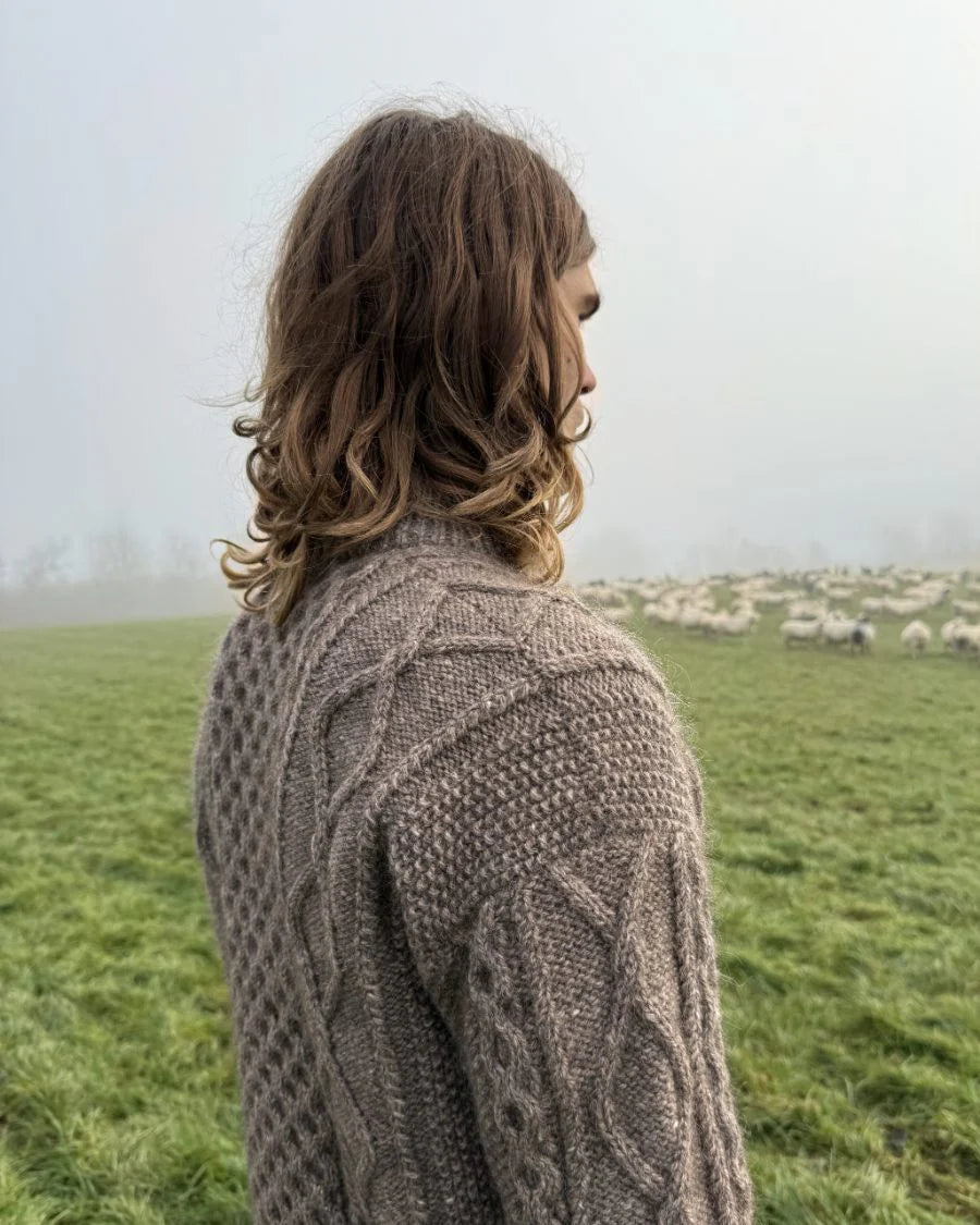 Dagmar Zipper Sweater Man Strickpaket - Alta Moda Alpaca