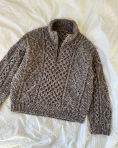 Dagmar Zipper Sweater Strickpaket - Alta Moda Alpaca