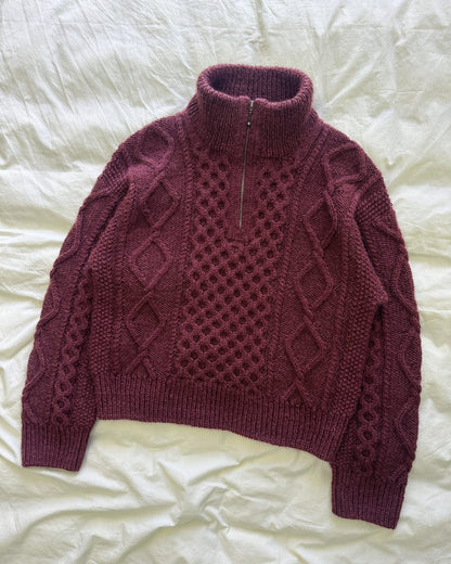 Dagmar Zipper Sweater Strickpaket - Alta Moda Alpaca