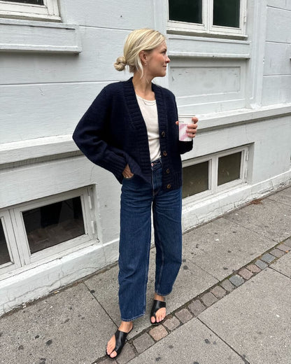 Eva Cardigan Strickpaket - Cool Wool Big