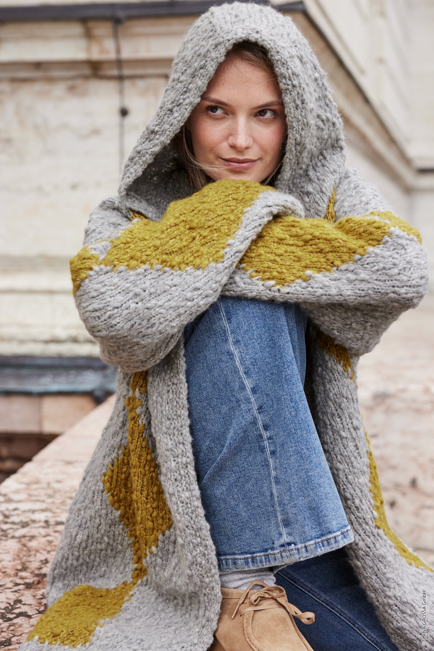 Oversizemantel Caramella (Journal 70)