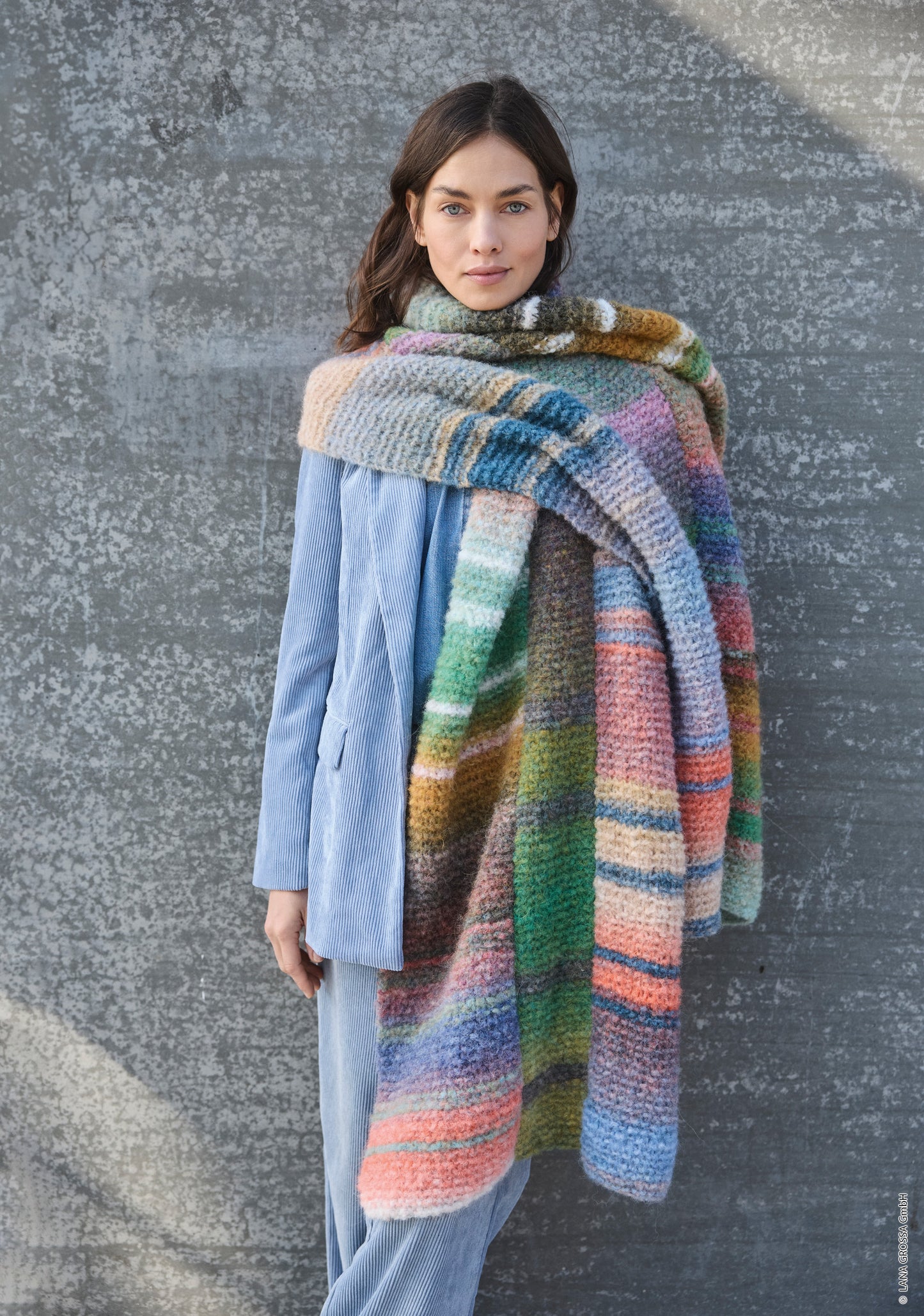 Breiter Schal Gigante Multi (Lookbook 19)