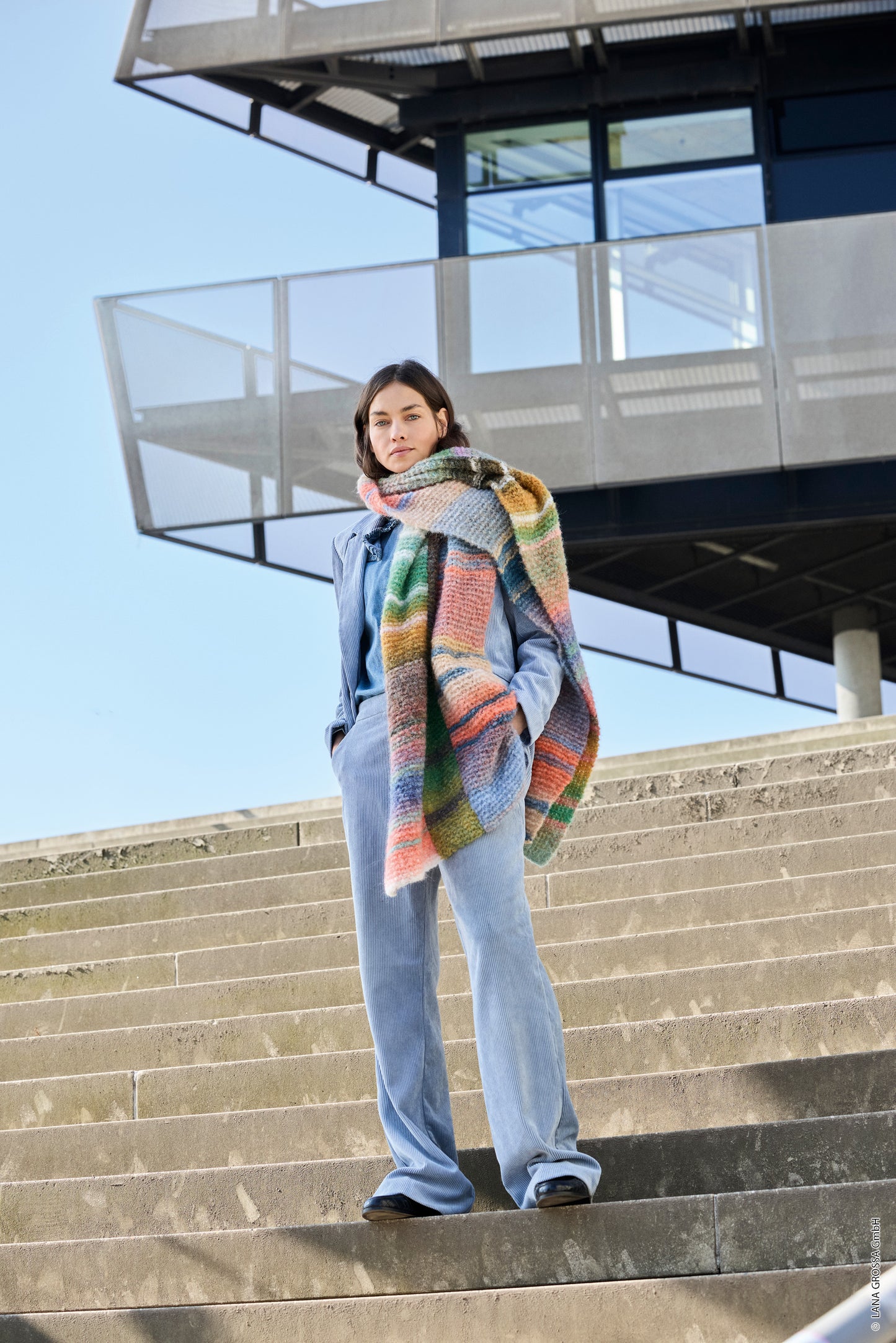 Breiter Schal Gigante Multi (Lookbook 19)