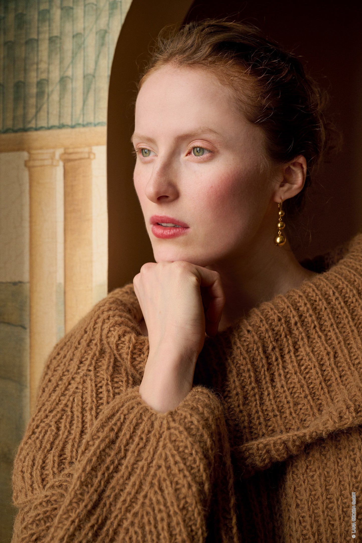 Halbpatent-Pullover Nebbia (Nera)
