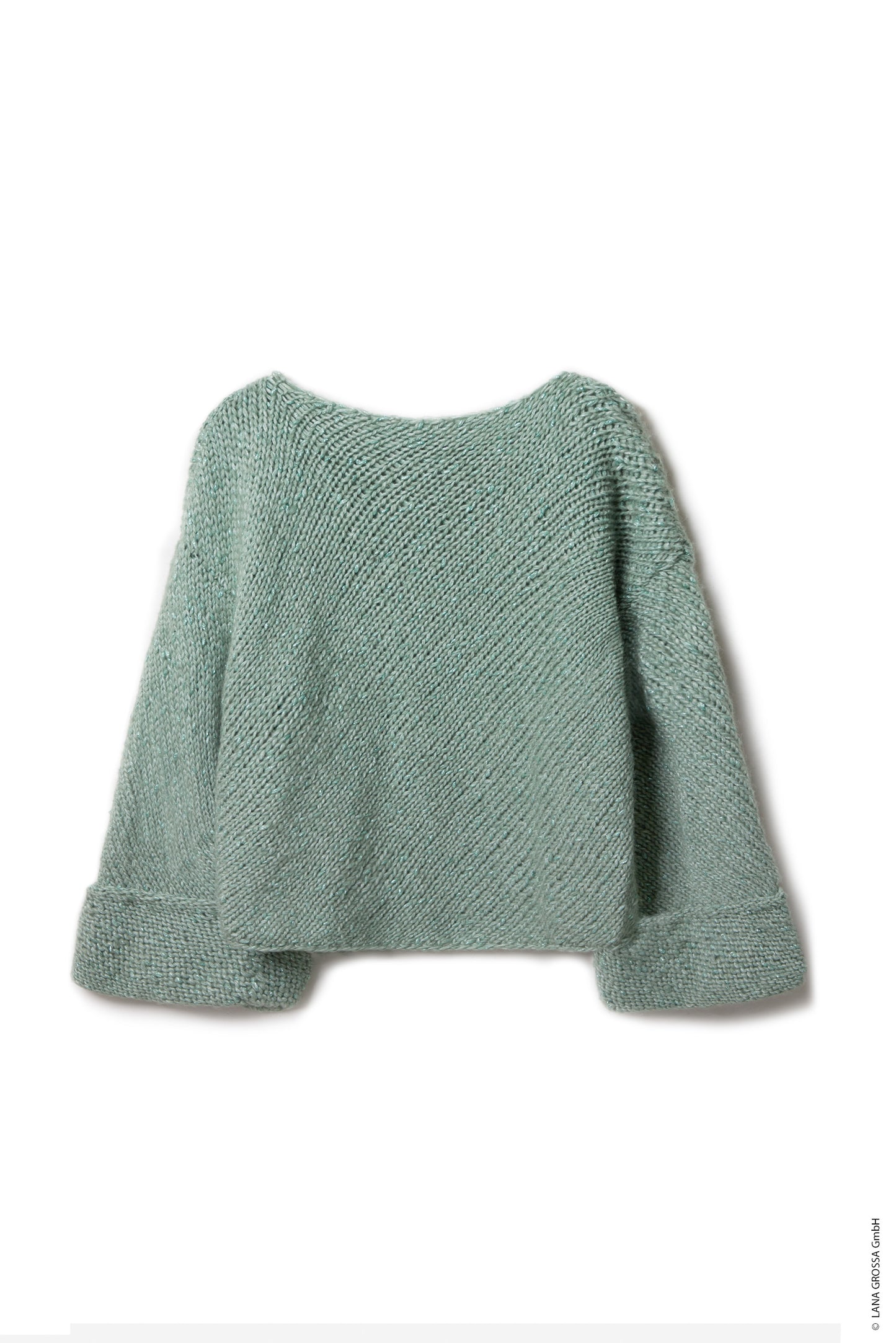 Diagonal-Gestrickter Pullover Lucciola (Nera)