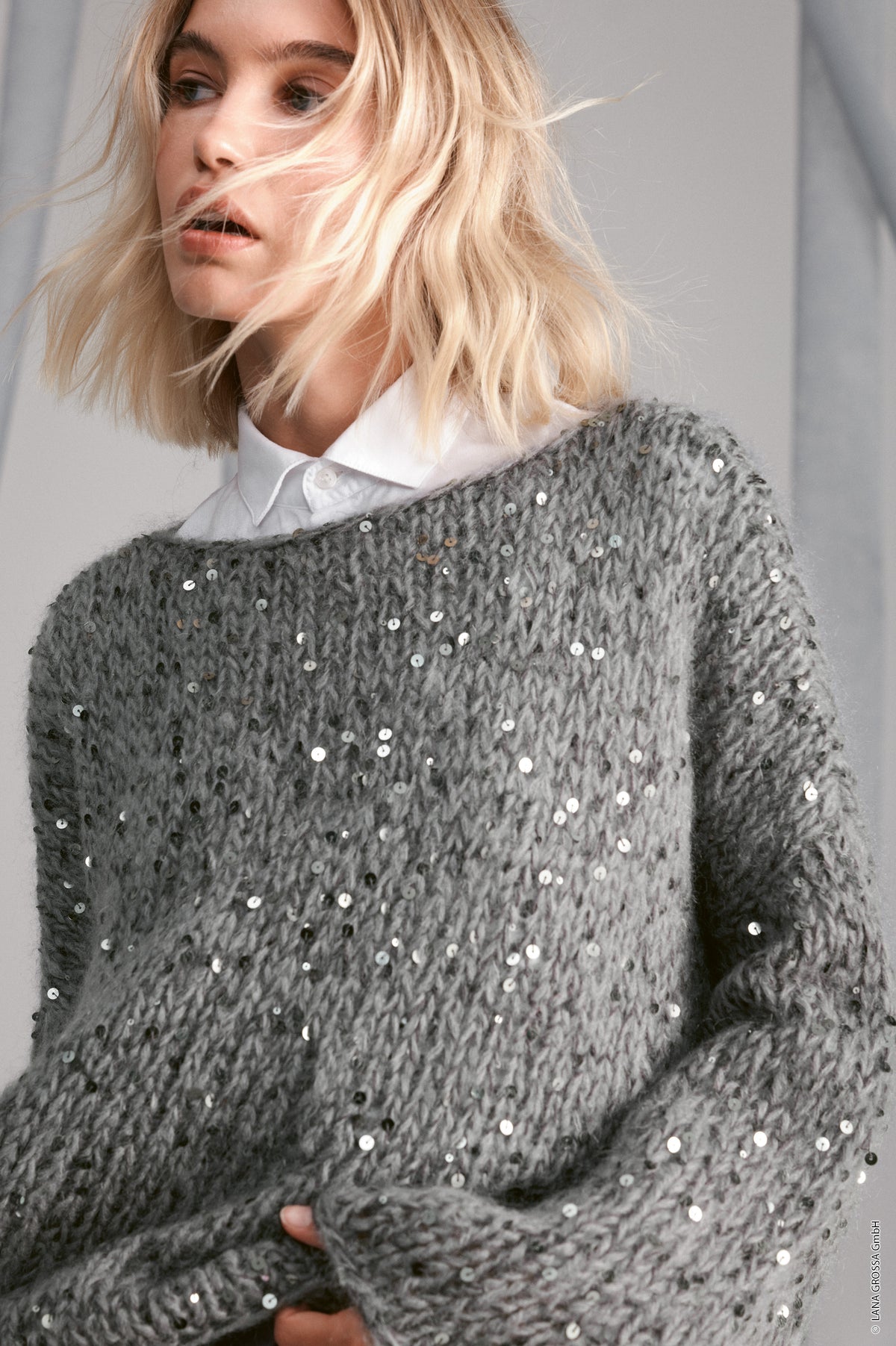 Pullover Strickpaket - Mohair di Gio & Cosmo (Easy 03 - Modell 01)