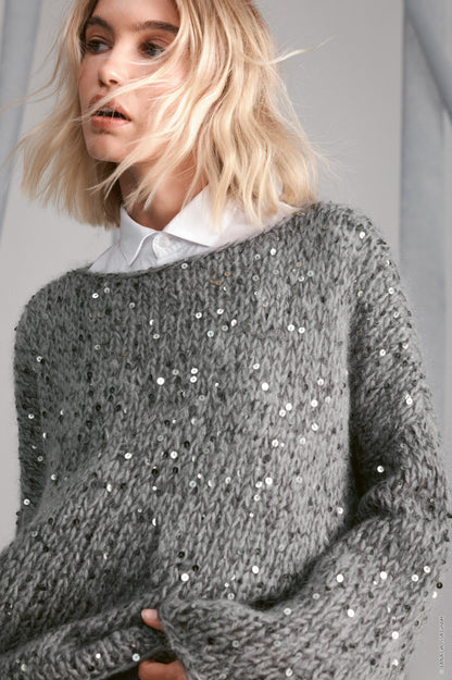 Pullover Strickpaket - Mohair di Gio & Cosmo (Easy 03 - Modell 01)