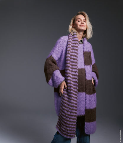 Schal Strickpaket - Mohair di Gio (Easy 03 - Modell 09)