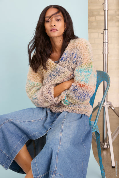 Cardigan Strickpaket - Candy & Pelliccia (Gomitolo 18)