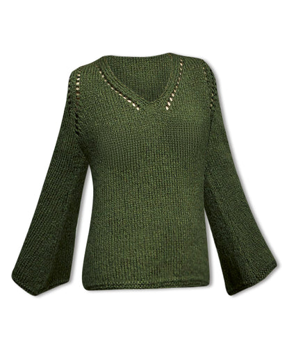 V-Pullover Strickpaket - Chapeau (Nera 03)