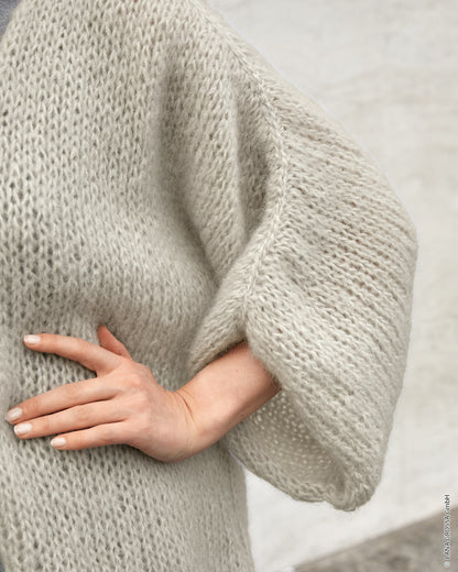 Cardigan Strickpaket - Mohair Di Gio (Nera 03)