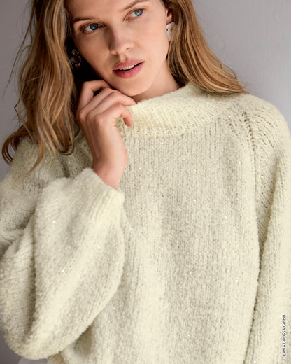 Raglan Pullover Strickpaket - Orsettini & Glamour (Nera 03)