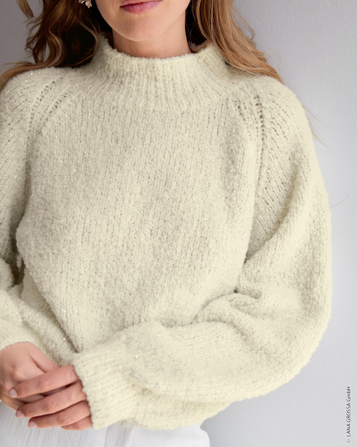 Raglan Pullover Strickpaket - Orsettini & Glamour (Nera 03)