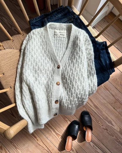 Jenny Jacket V-Neck Strickpaket - Ecopuno und Silkhair