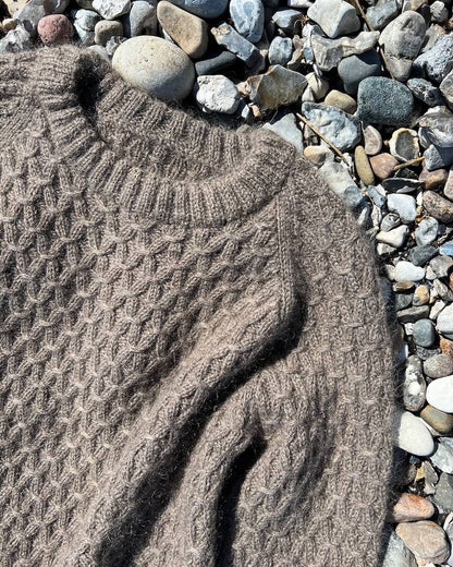 Jenny Sweater Strickpaket - Ecopuno und Silkhair