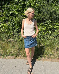 June Top Strickpaket - Cotonella Uni